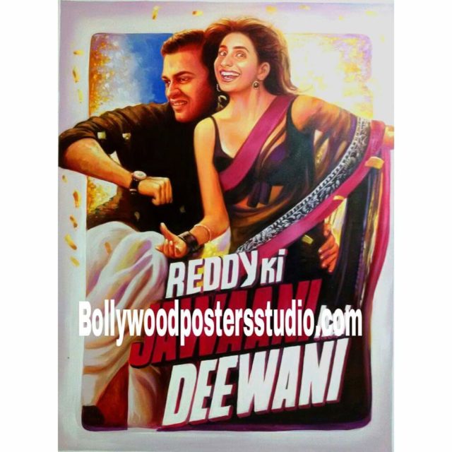 Hand painted customized Bollywood poster art queries