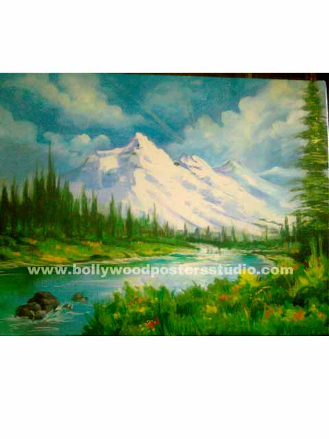 Landscape oil paintings on canvas