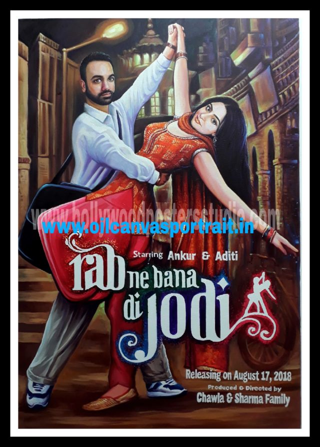 hand painted custom bollywood posters