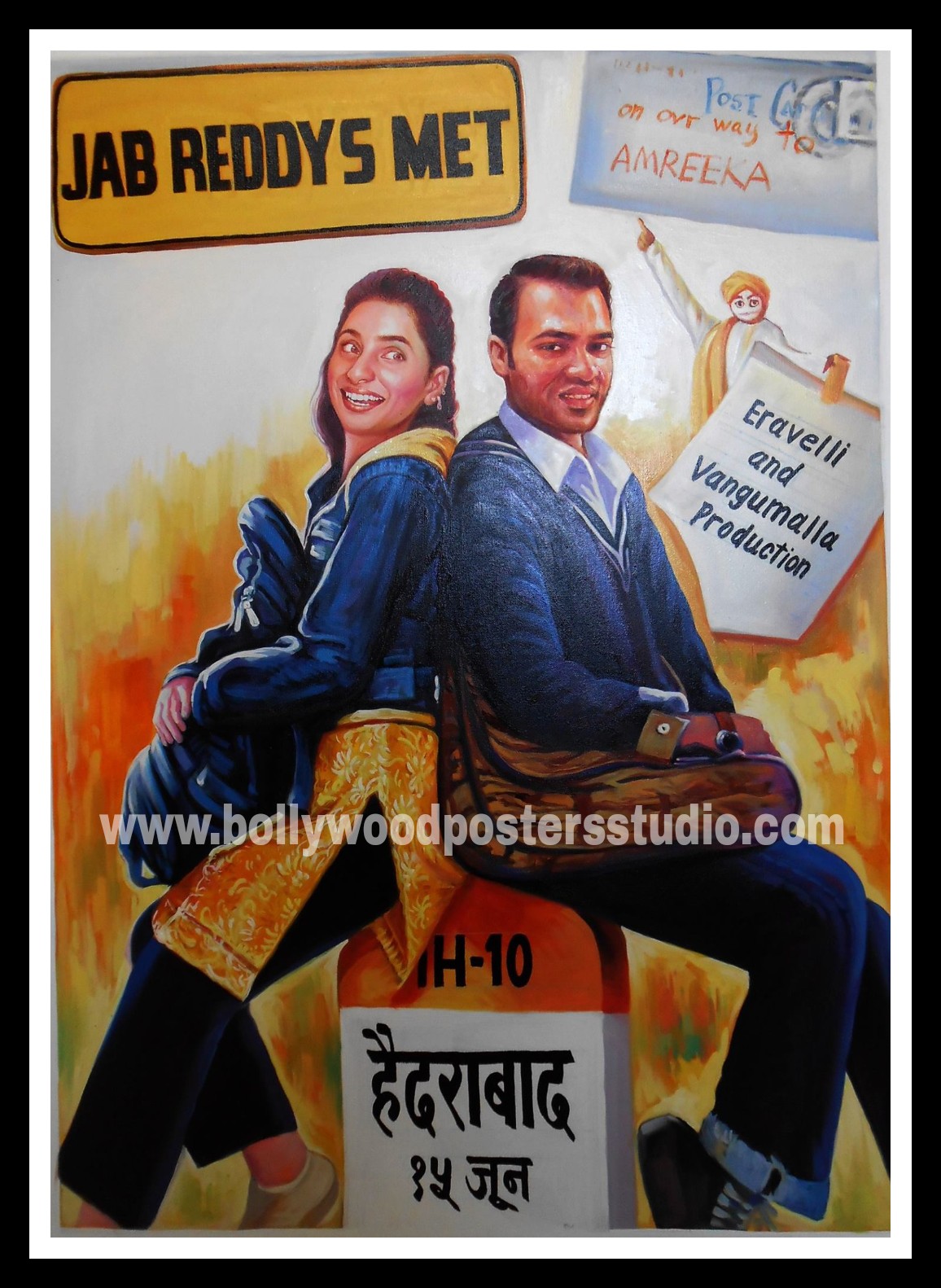 Bespoke Bollywood style wedding theme invitation cards online - Custom  Bollywood Posters Studio