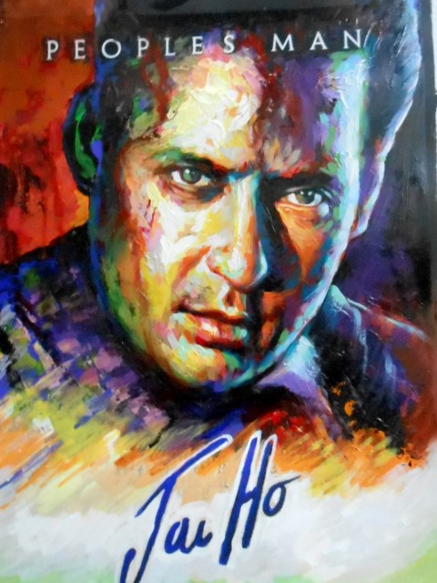 Hand painted film fan Bollywood posters