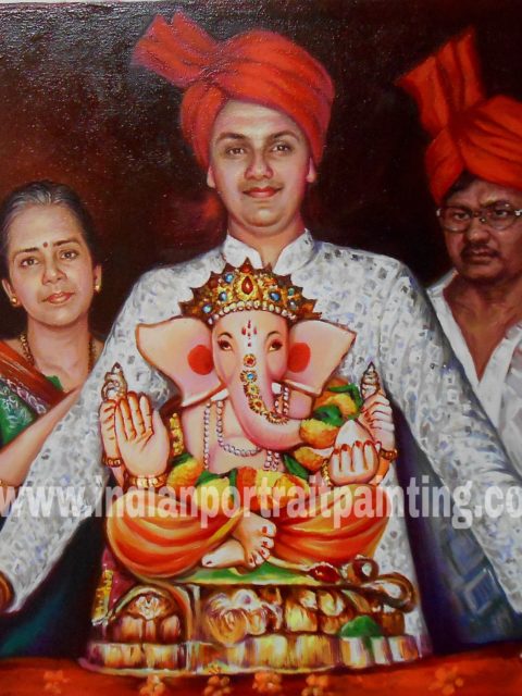 Family portrait painting india online service