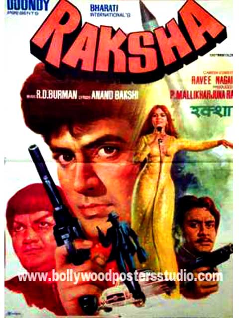 Raksha hand painted bollywood movie posters