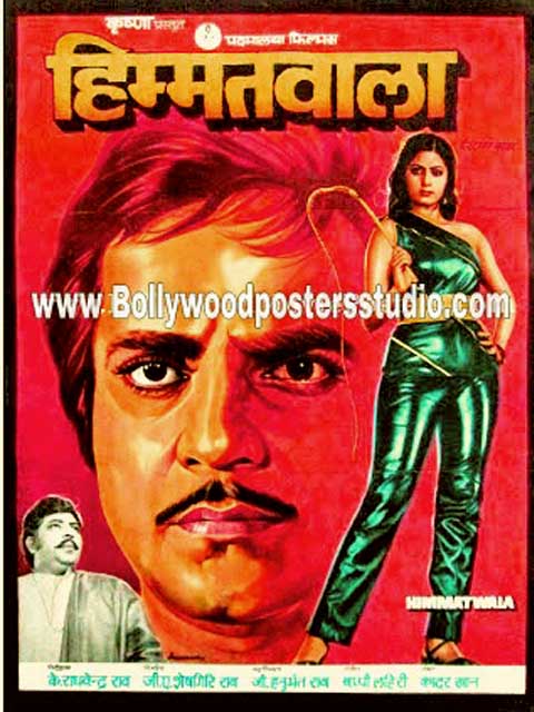 Hand painted bollywood movie posters Himmatwala