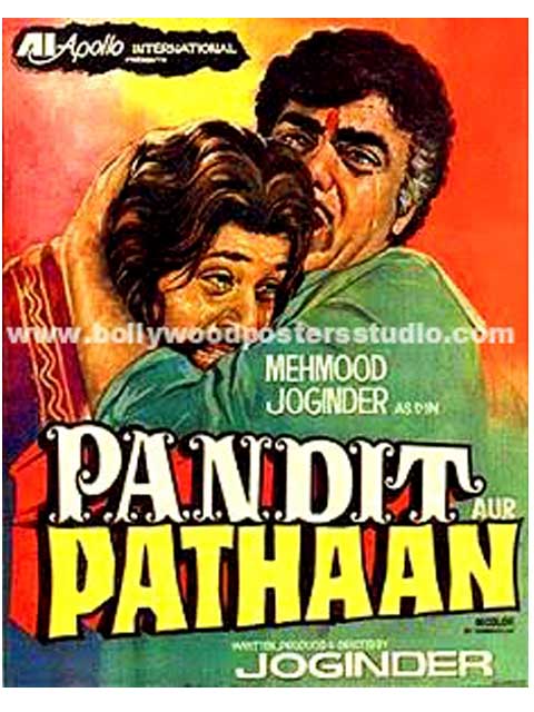 Hand painted bollywood movie posters Pandit pathaan
