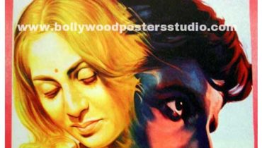 Hand painted bollywood movie posters Abhimaan – Amitabh bachchan