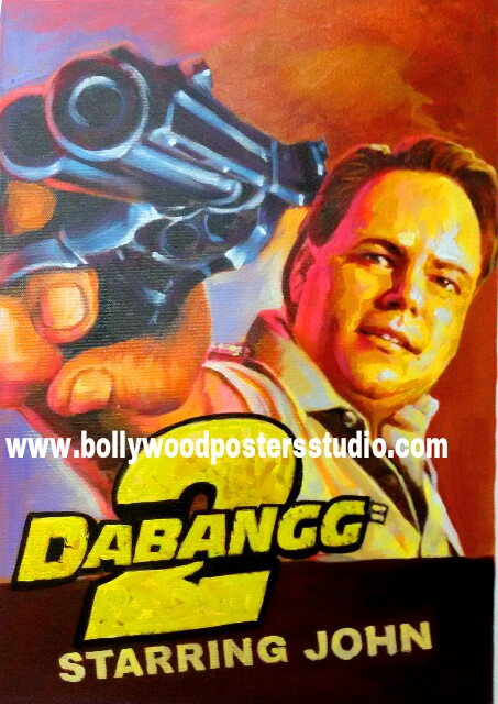 Customise bollywood style hand painted posters