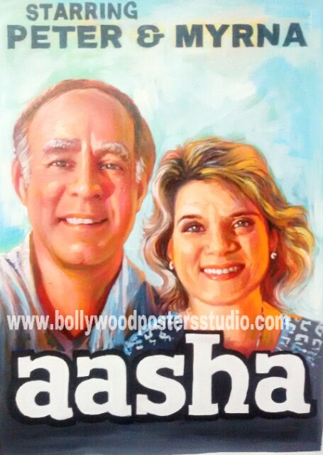 Customized bollywood brush and colour art paintings