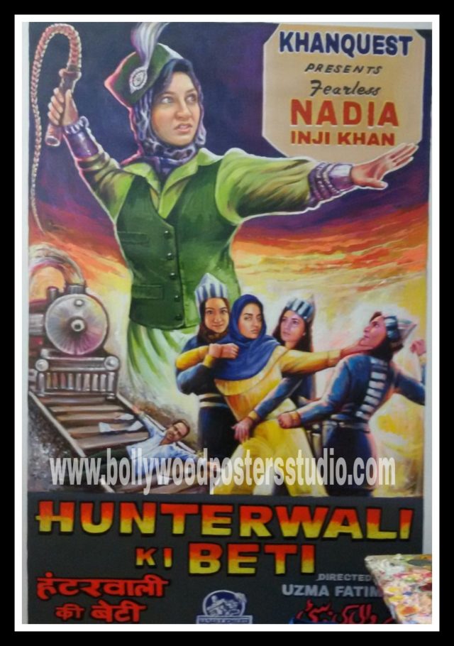 Customized Indian Bollywood action theme poster hand painted
