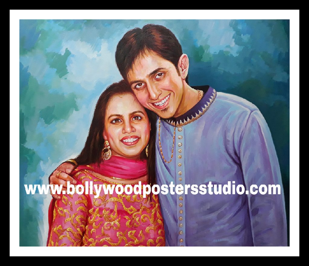 47+ Realistic Oil Painting Portrait Indian PNG