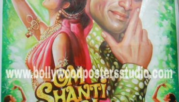 Hand painted bollywood custom film posters on canvas
