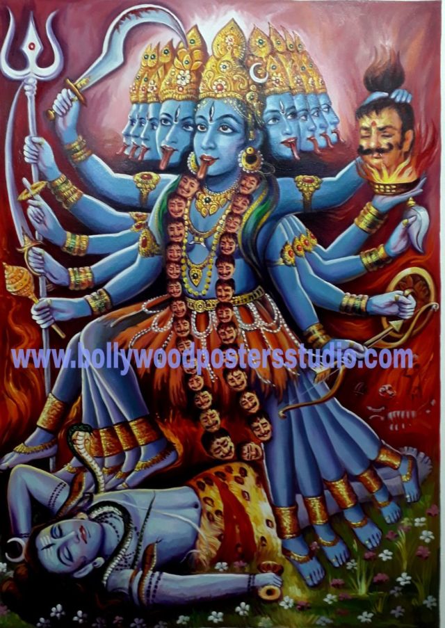 Maha kali original painting on oil canvas