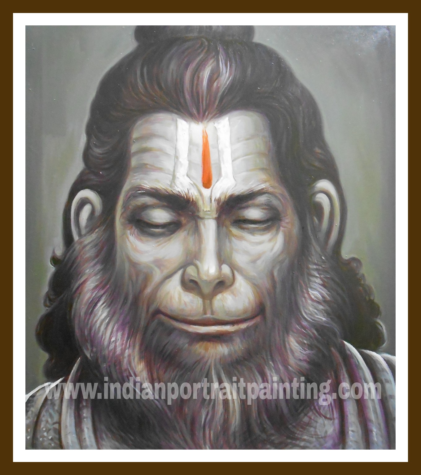 Contemporary Hanuman ji oil paintings on canvas - Custom Bollywood ...