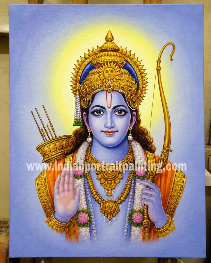 Paintings in oil paints lord krishna