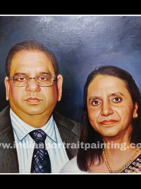Custom made real portrait painting