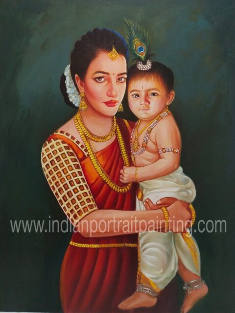 Master art indian custom portrait